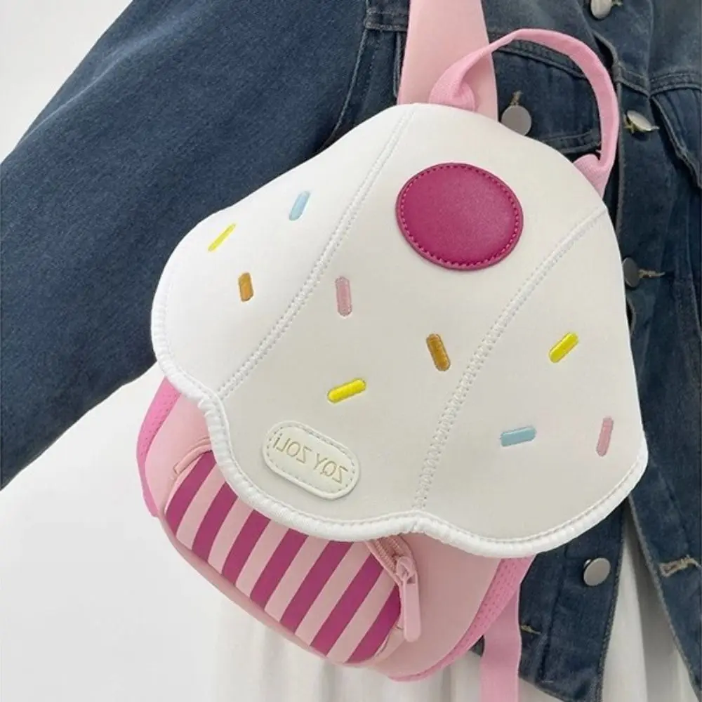 

Double Shoulder Mushroom Backpack Large Capacity Korean Style Children School Bag Handbag Cute Student School Bag Toddler