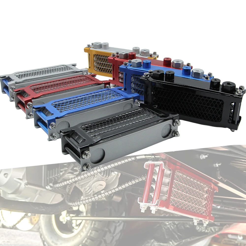 Motorcycle Oil Cooler Cooling Radiator For CRF XR KLX 50 70 90 110 125cc 140cc SSR Taotao Coolster Kayo Apollo Dirt Pit Bike ATV
