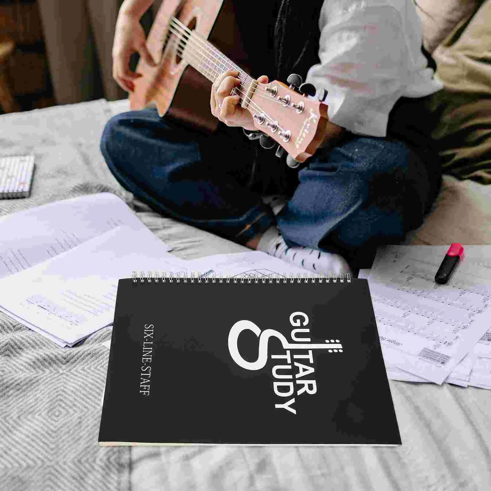 Tab Note Notebook Coil Music Notebooks for Work The Guitar Beginner Gifts Guitarist Supplies