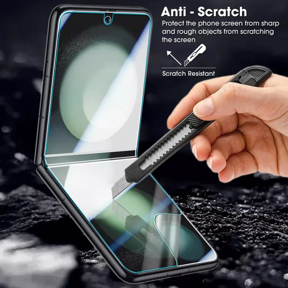Clear Soft Hydrogel Films Screen Protector for Samsung Galaxy Z Flip 6 5G Front & Back Full Coverage Protective Film Not Glass image 4