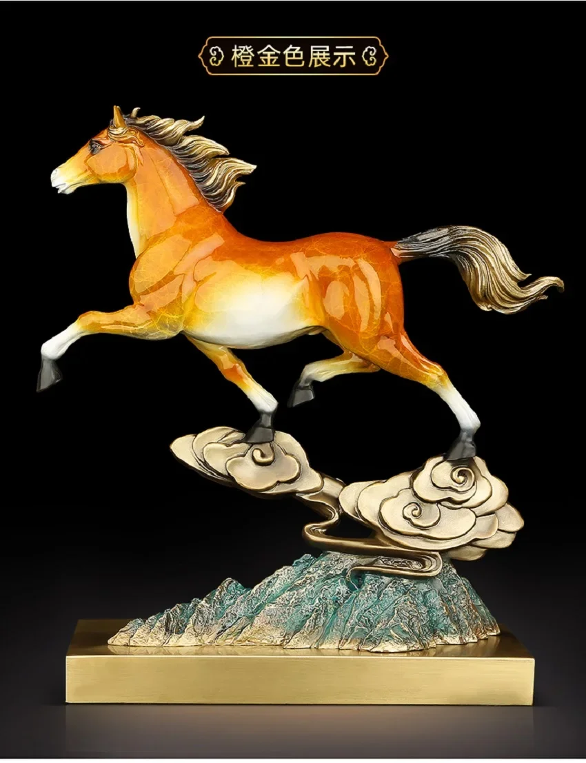 Good Success Omens Home Shop Company BRONZE PING BU QINGYU GOOD LUCK thriving business money FENG SHUI Flying Horse 50% OFF