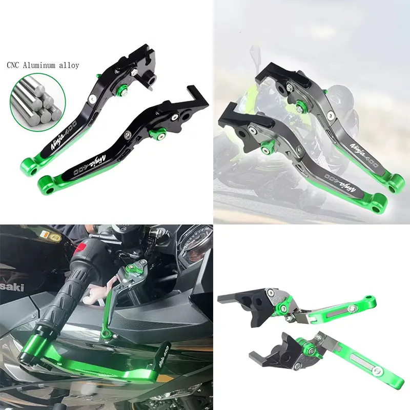 For Kawasaki Ninja 400 Z400 Z 400 2018 2019 2020 2021 2022 2023 Motorcycle CNC Folding Foldable Extendable Brake Clutch Levers