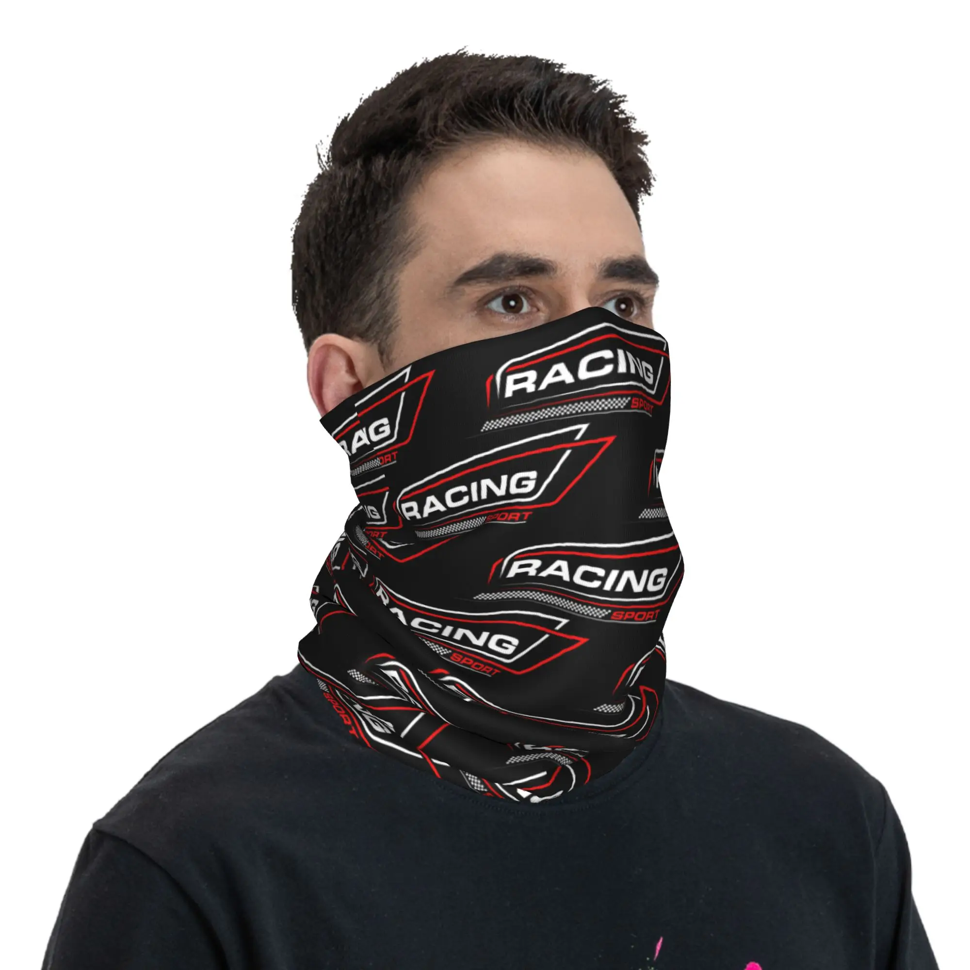Custom Racing Speed Race Bandana Neck Gaiter UV Protection Face Scarf Cover Men Women Extreme Sports Headwear Tube Balaclava view 5