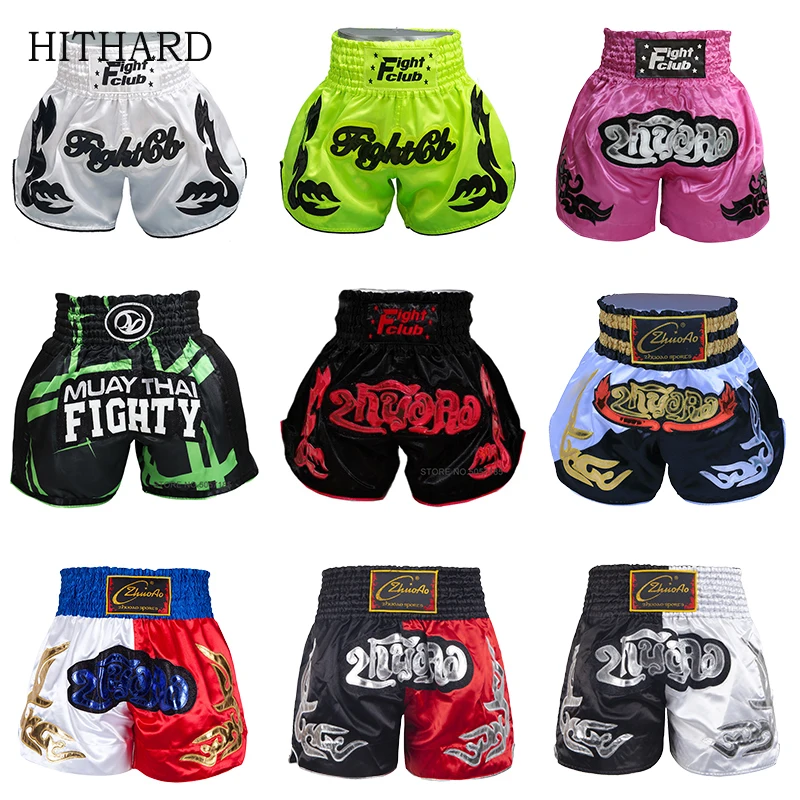 

Boxing Shorts for Men Women Kids Muay Thai Shorts Sanda Martial Arts MMA Clothing Gym Fitness Training Fight Kickboxing Pants