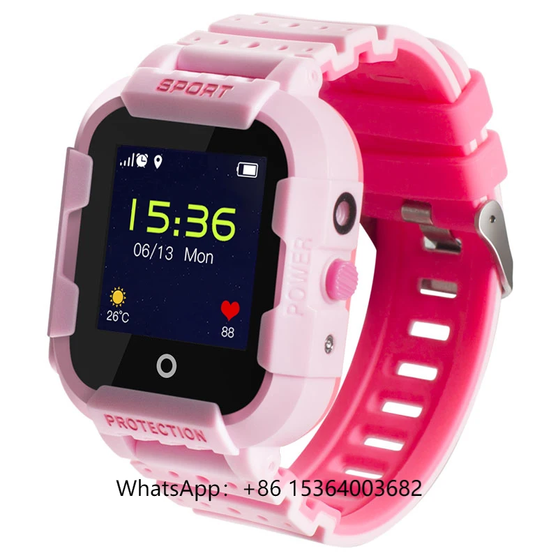 

TJXLWonlex KT03 Waterproof IP67 GPS SOS Kid Smart Watches for Girls Boys With Camera 1.3 Camera 1.3 Touch Screen ROHS Color