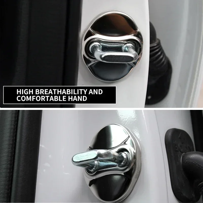 Car stainless steel Styling door lock cover For Hyundai Tucson IX35 I30 Elantra Azera Veracruz for Kia Sportage accessories