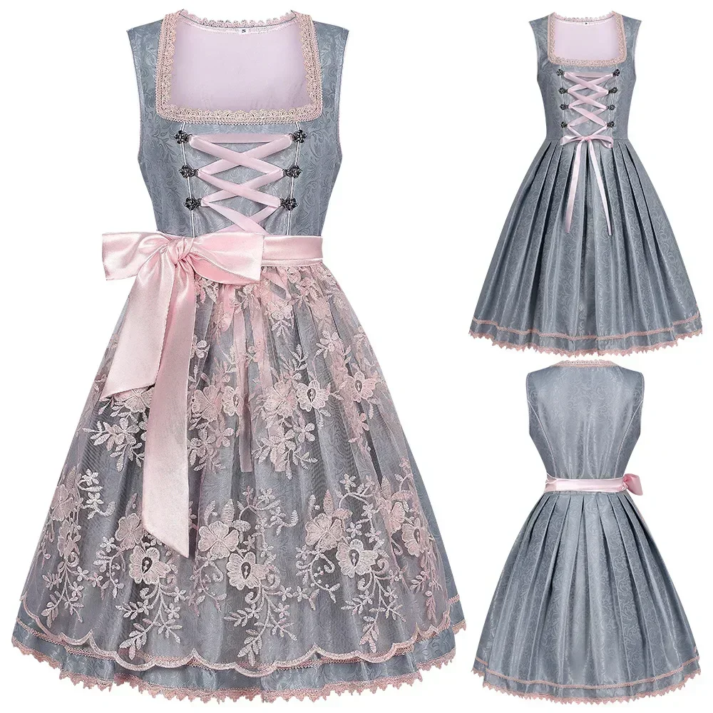 

German Oktoberfest Clothing Sling Set Dressing Set Maid Performance Lace Dress