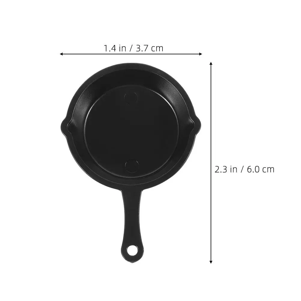 20Pcs Miniature Frying Pan Accessories Set Small Plastic Skillets for Dollhouse Kitchen Scenes Mini Plastic Frying Pans Toy - view 5
