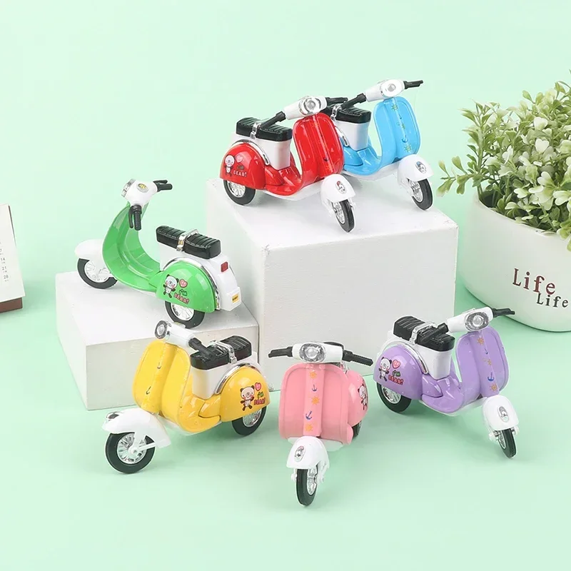 

1:36 Kids Cartoon Mini Motorcycle Model Toy Inertia Car Motorcycle Model Boy Girl Early Learning Educational Toys for Children