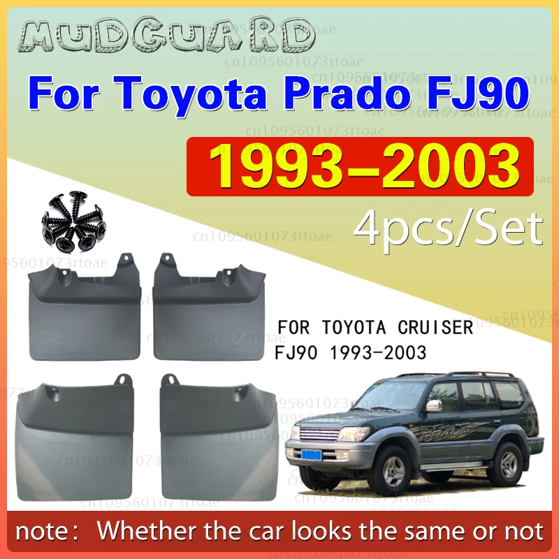 Mudguards For Toyota Land Cruiser Prado FJ90 1996 1997 1998 1999 2000 2001 2002 MudFlaps Fender Wheel Protector Car Accessories