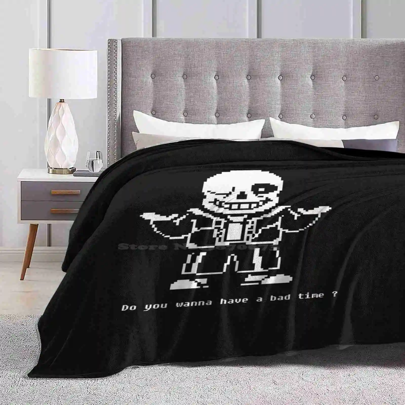 Undertale Viii All Sizes Soft Cover Blanket Home Decor Bedding Tumblr Hipster Frisk Papyrus Flowey Rpg Role Indie Minmalist