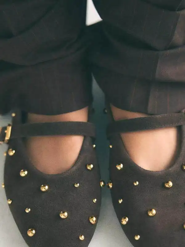 brown-leather-ballet-flat-shoes-with-rivets-fall-new-women's-flats-mary-janes-casual-round-toe-flat-heel-fashion-single-shoes