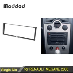 Renault Clio Modus Megane Scenic için tek 1 Din radyo paneli Stereo Dash kiti uydurma kurulum fasya çerçeve