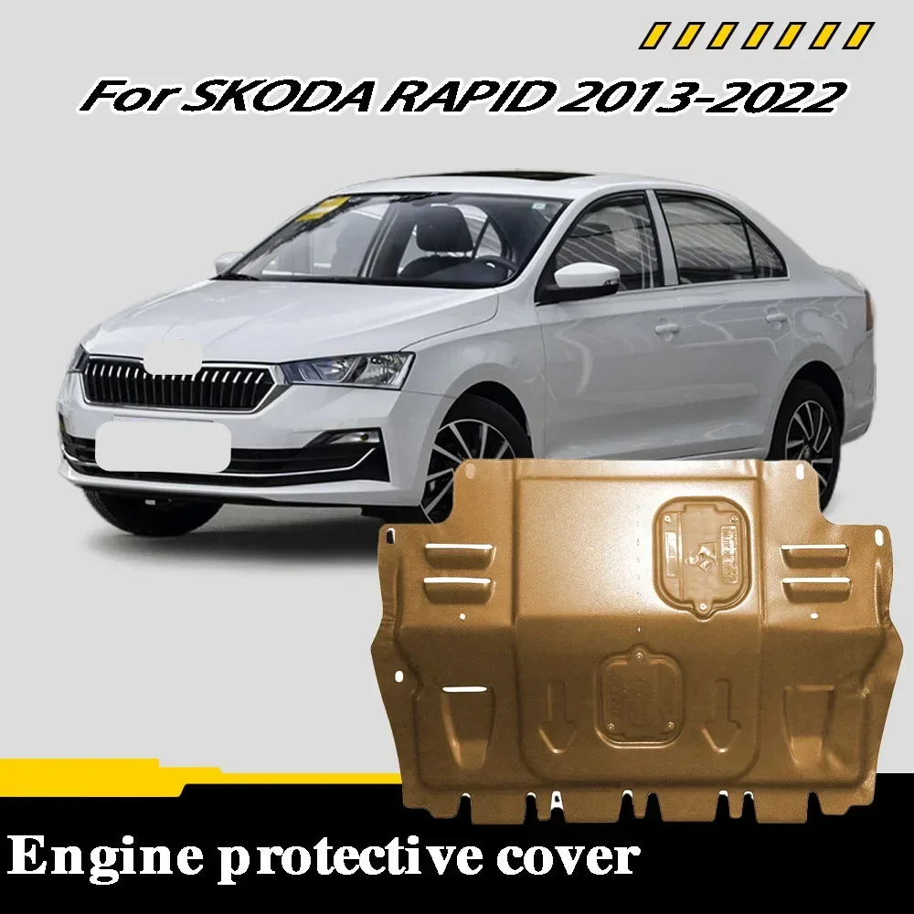 Under Engine Guard Splash Shield Mud Fender Cover Plate Fender Mudguard Protector For SKODA RAPID 2013-2022 1.4L/1.5L/1.6L
