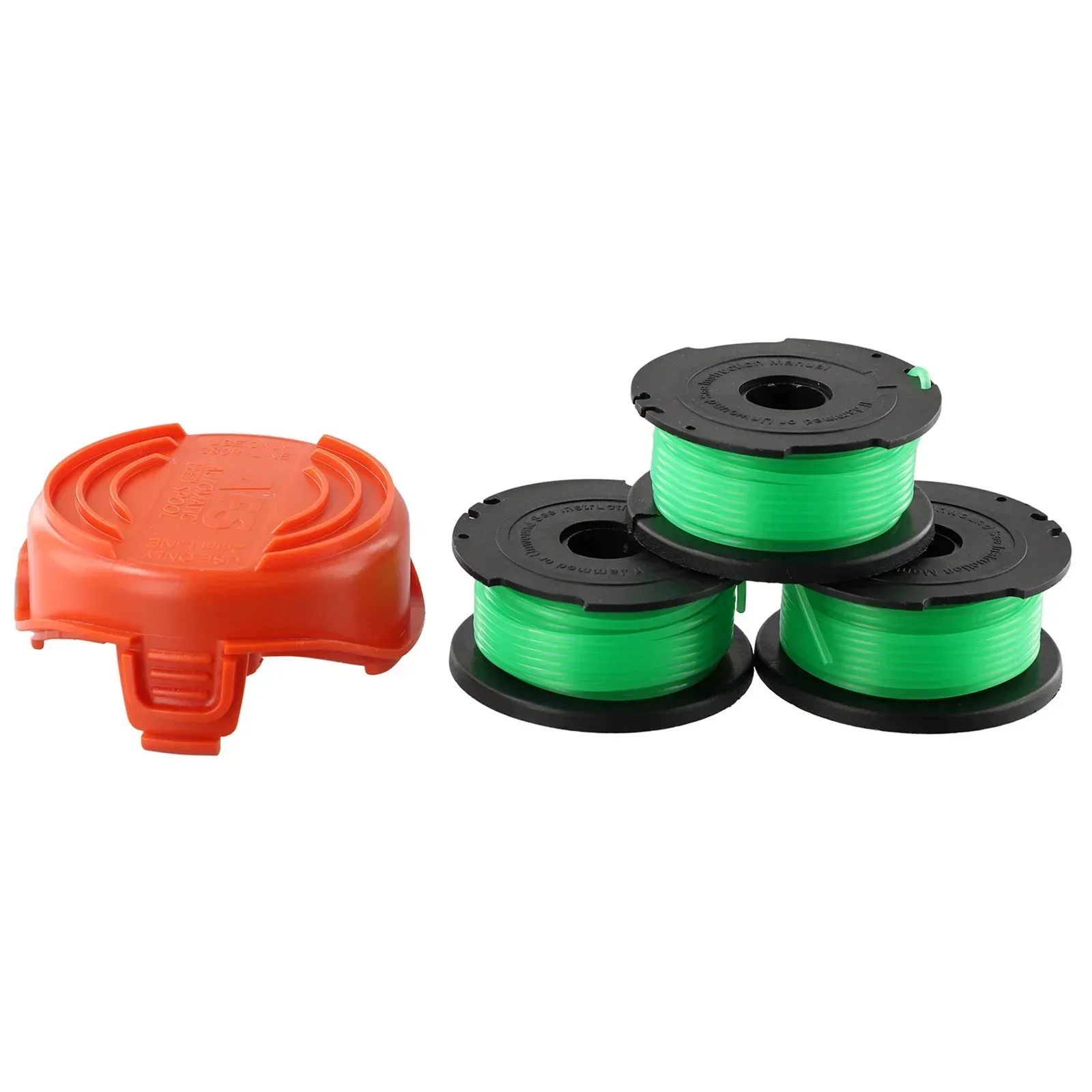 3 Pack Trimmer Spool Line With Cap For Black & Decker GL7033 GL8033 GL9035 & A6482 Garden Strimmer Lawn Mower Replacement Parts