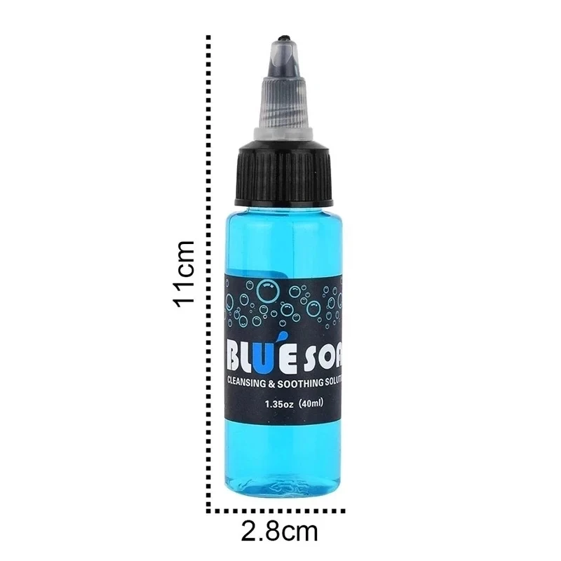 40ml Tattoo Blue Soap Cleaning Soothing Solution Liquid Soap Algae for Tattoo Studio Supply Tattoo Aftercare Accessories