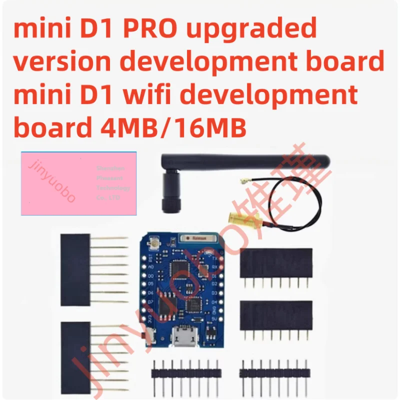 WeMos D1 Mini Pro V3.0 NodeMcu 4MB/16MB Bytes Lua WIFI Internet of Things Development Board Based ESP8266 CH340G V2 With Antenna