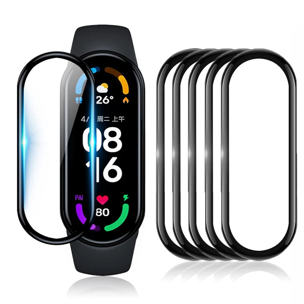 3D Screen Protector for xiaomi mi band 7 6 Protective Glass Miband 4 Full Curved Edge Scratch-resistant for xiomi mi band 3 4 5