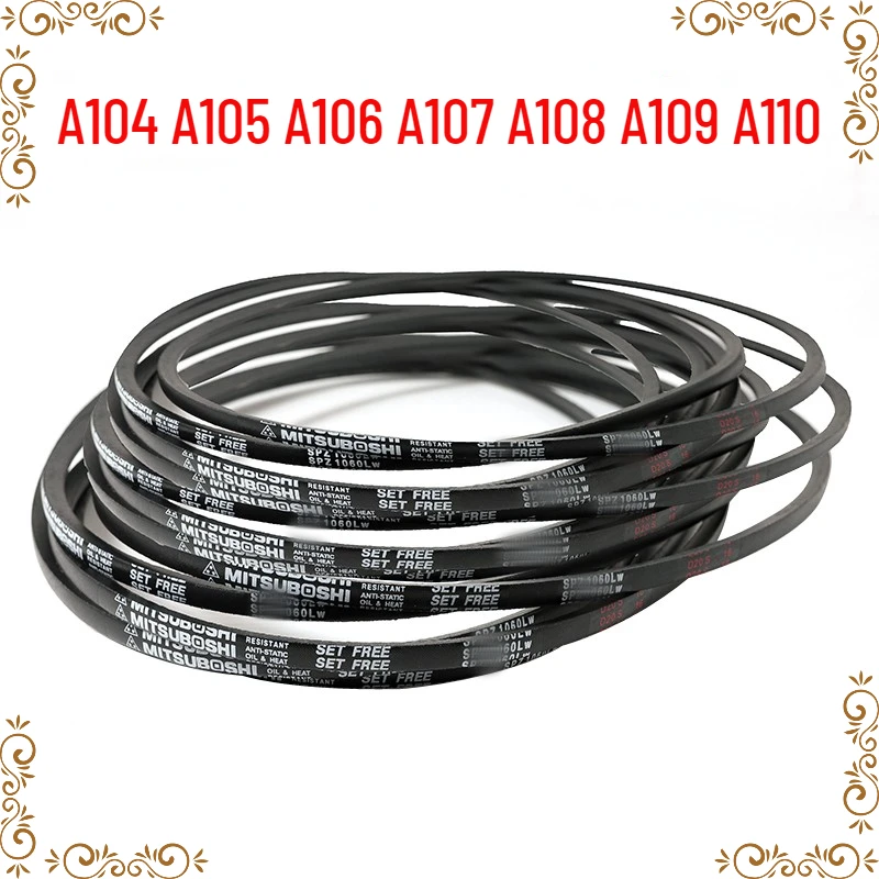 1PCS Japanese V-belt drive belt industrial belt A-belt A104 A105 A106 A107 A108 A109 A110