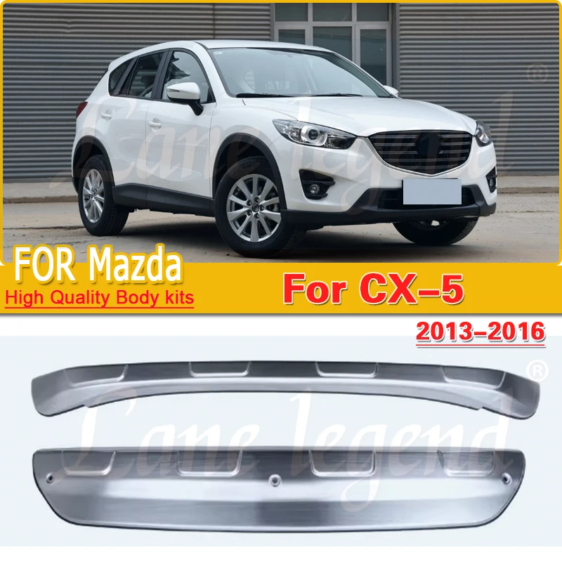 

For Mazda CX-5 CX5 2013 2014 2015 2016 High Quality Stainless Steel Front Rear Bumper Skid Guard Plate Protector Cover