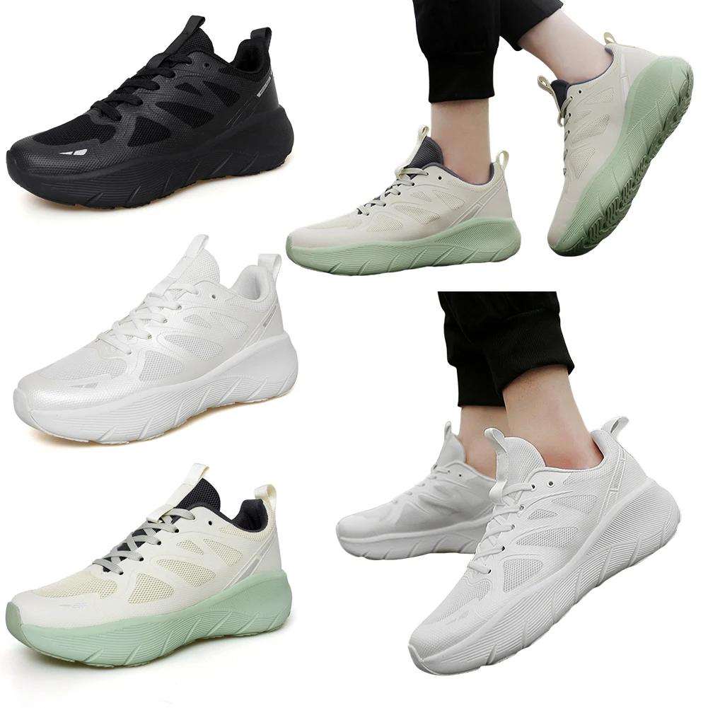 

Running Sneakers Tennis Shoes Breathable Gym Cross Trainer Comfortable Height Increased Athletic Shoes Non-Slip for Men Women