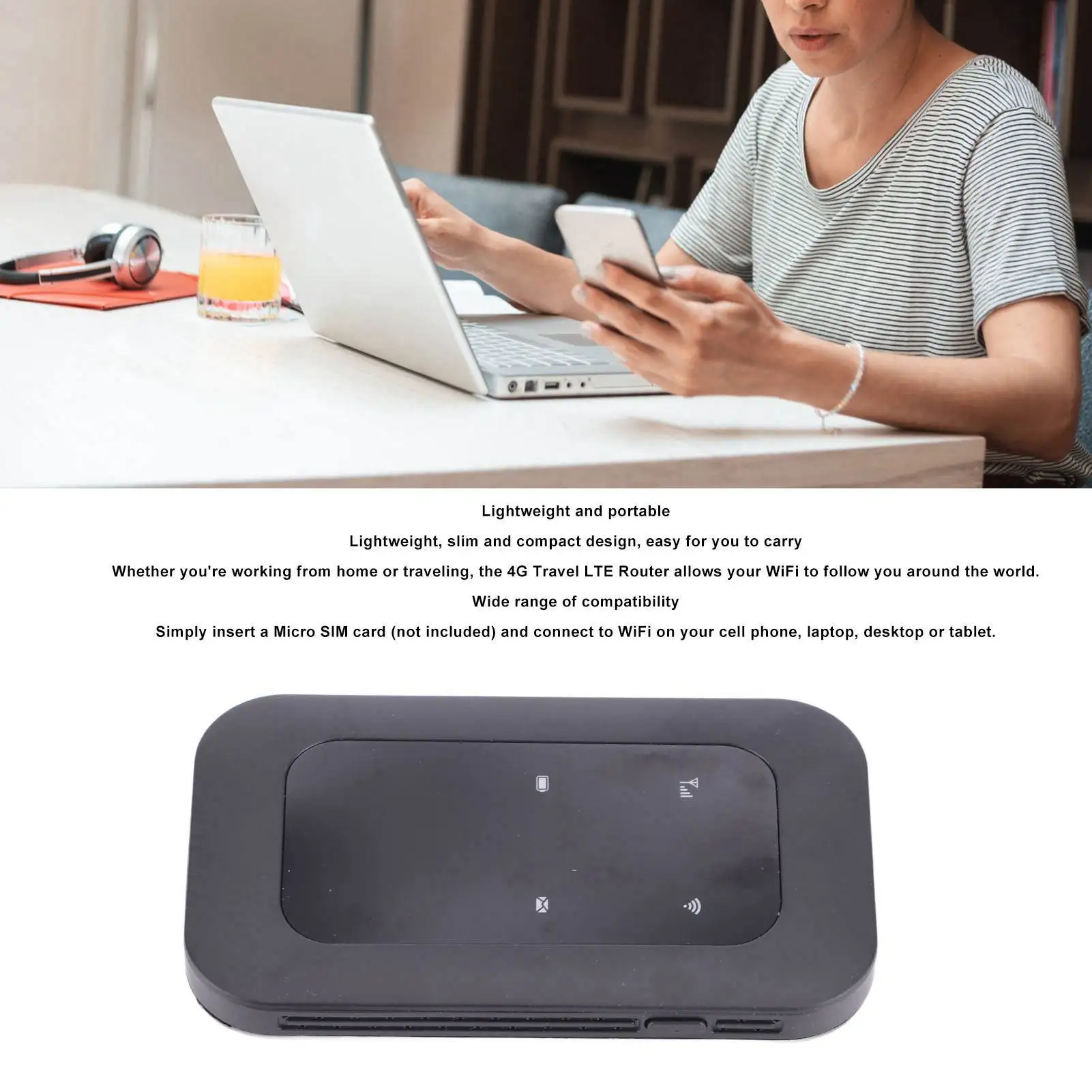 H806 4G Portable WiFi Multifunctional Card Inserted High Speed Mobile WiFi Hotspot for Car Outdoor Travel