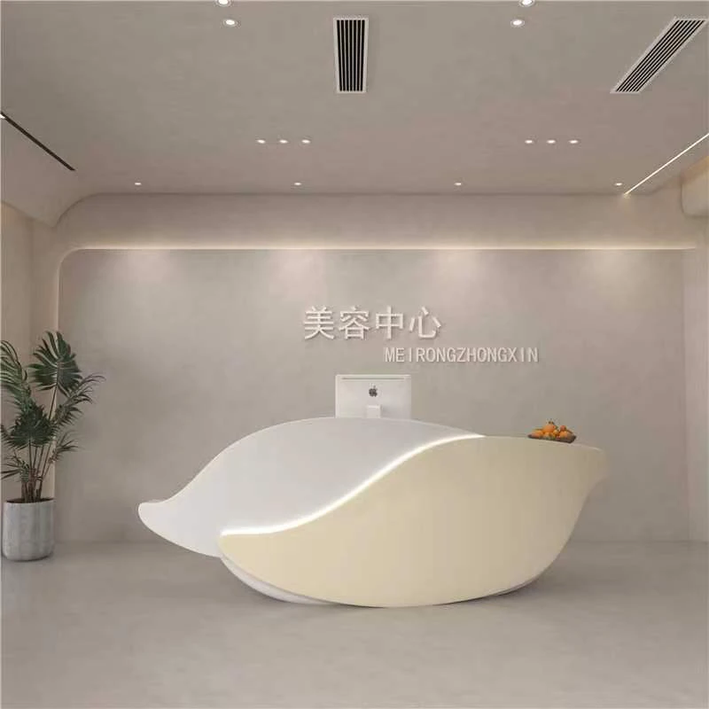 

Customized.Yicheng Beauty New Fashion Clothing Shop Barbershop Creative Minibar Reception Desk Modern Front Desk with Cheap Pric