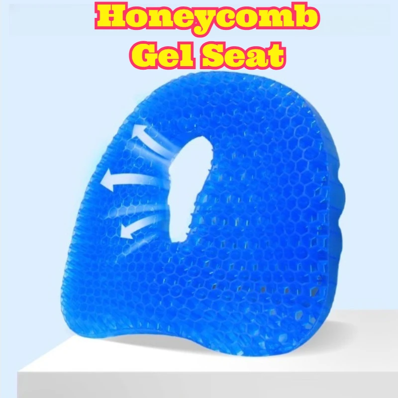 

‌Honeycomb Gel Seat Cushion Thickened Cooling Breathable Office Chair Pad Ergonomic Pressure Relief Long Sitting Home Commute