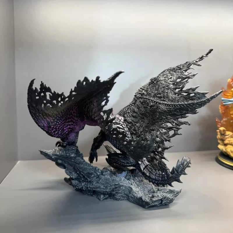 

Anime Black Erosion Dragon Monster Hunter Anime Figurine Handmade Desktop Model Toy Peripheral Home Decoration Gifts