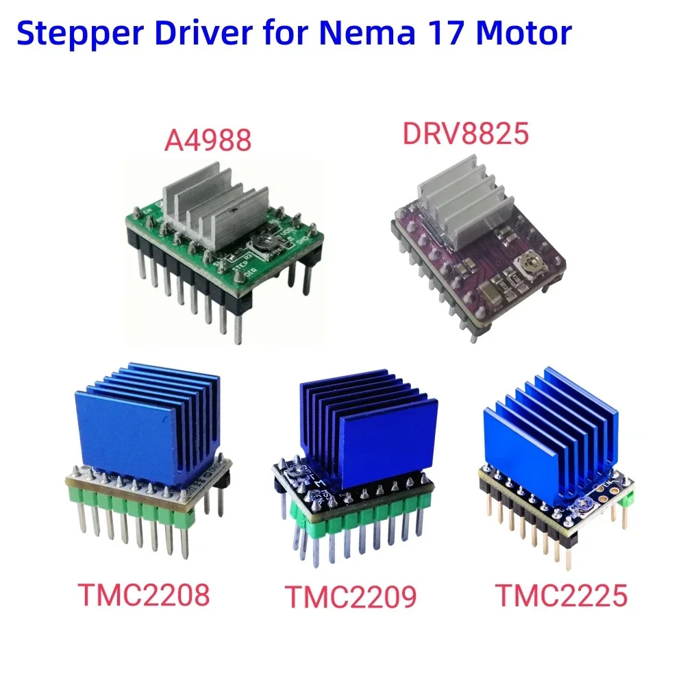 TMC2208 TMC2209 TMC2225 DRV8825 A4988 stepper motor driver Nema17 stepping  drive for SKR V1.4 enter3 cr-10 MKS ROBIN NANO Gen-L - AliExpress 7