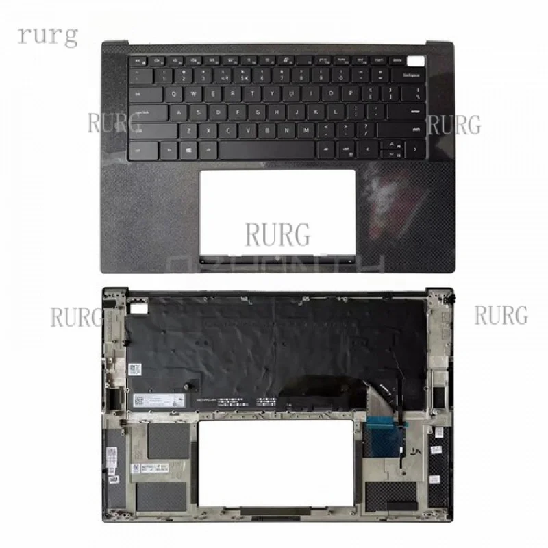 

L New For Dell XPS 15 9500 9510 Palmrest with US Backlit Keyborad 05Y9T0 0DKFWH