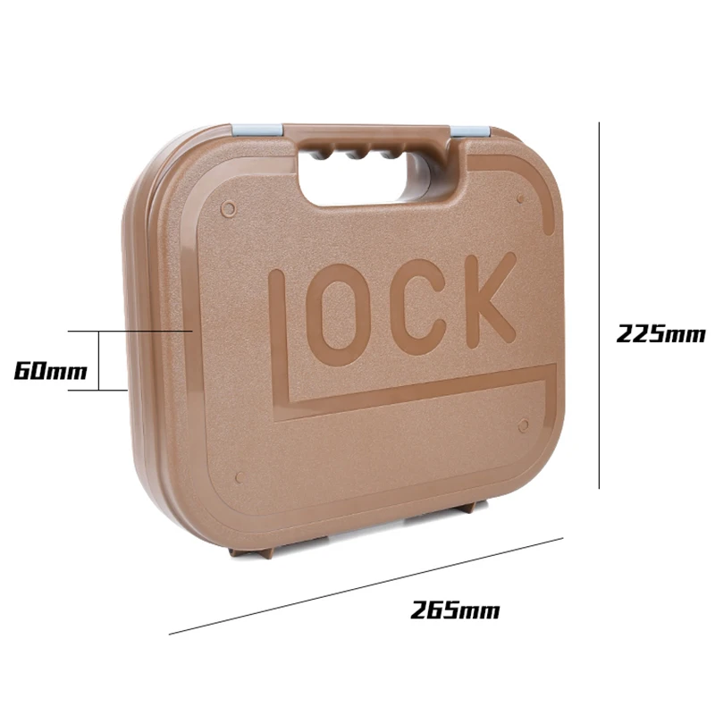 For GLOCK 17 19 Tactical Gun Safety Carry Case Kublai Pistol Suitcase Tools Gun Accessories Storage Hard Case Airsoft Hunting