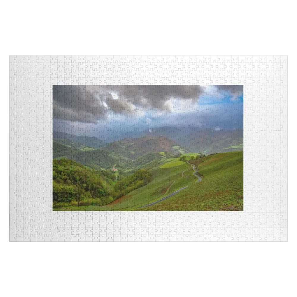 Basque Country in Pyrenees mountains of France Jigsaw Puzzle Personalized Baby Toy Works Of Art Custom Kids Toy Puzzle