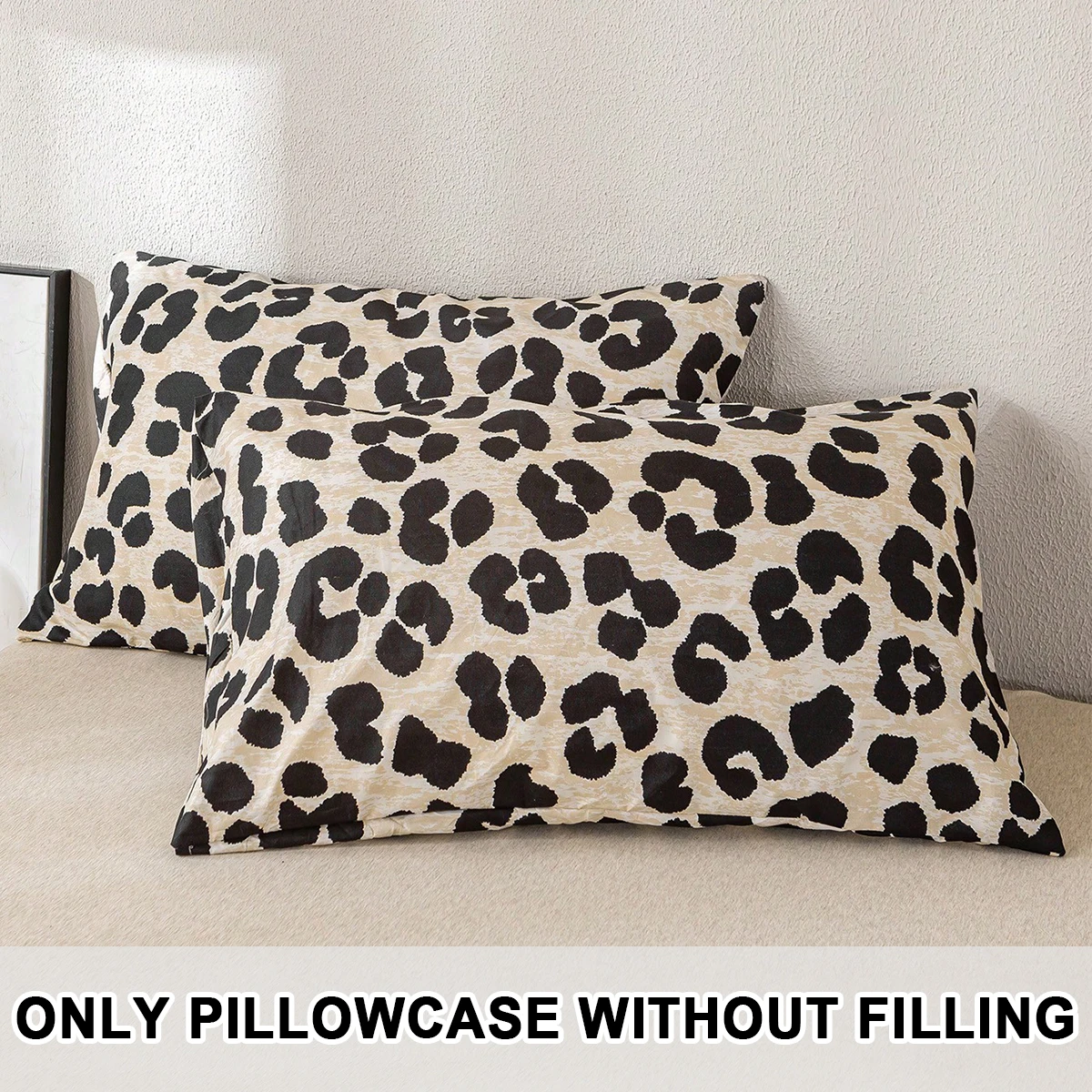 2pcs/4pcs Leopard Print Pillow Cover Set (Pillow Inner Not Included), Soft & Comfortable, Suitable For All Seasons