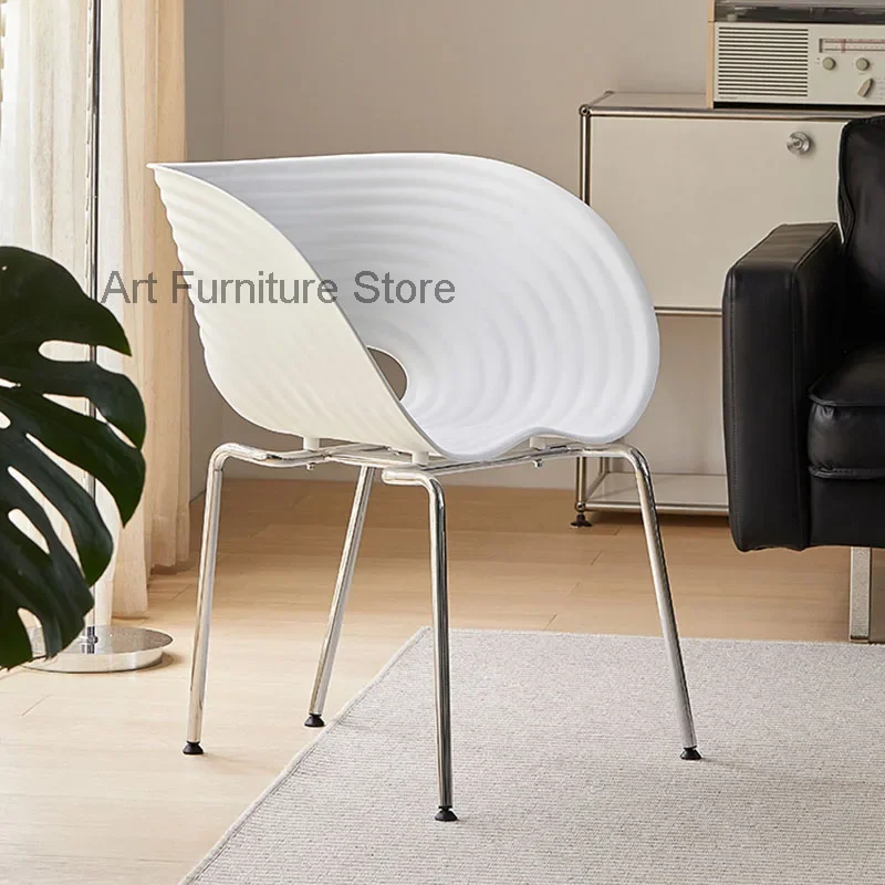 Chaise de Salle à Manger en Métal, Mobilier de Maison, Ergonomique, Confortable, Salon, Maquillage, Design poumons