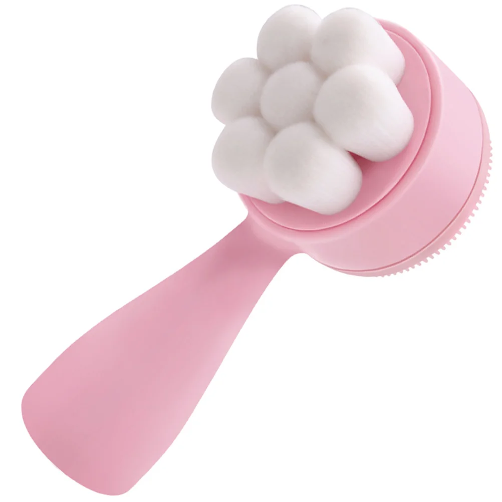 

Double-Sided Facial Cleansing Brush Silicone Face Washer for Effective Deep Clean and Massage Safe Healthy Skin Friendly Beauty