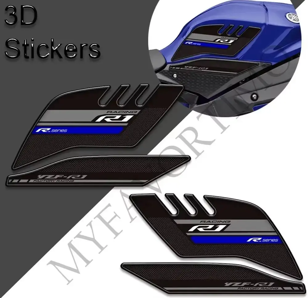

For YAMAHA YZF-R1 YZF R1 YZFR1 Motorcycle Protector Stickers decal adhesive Tank Pad Grips Gas Fuel Oil Kit Knee