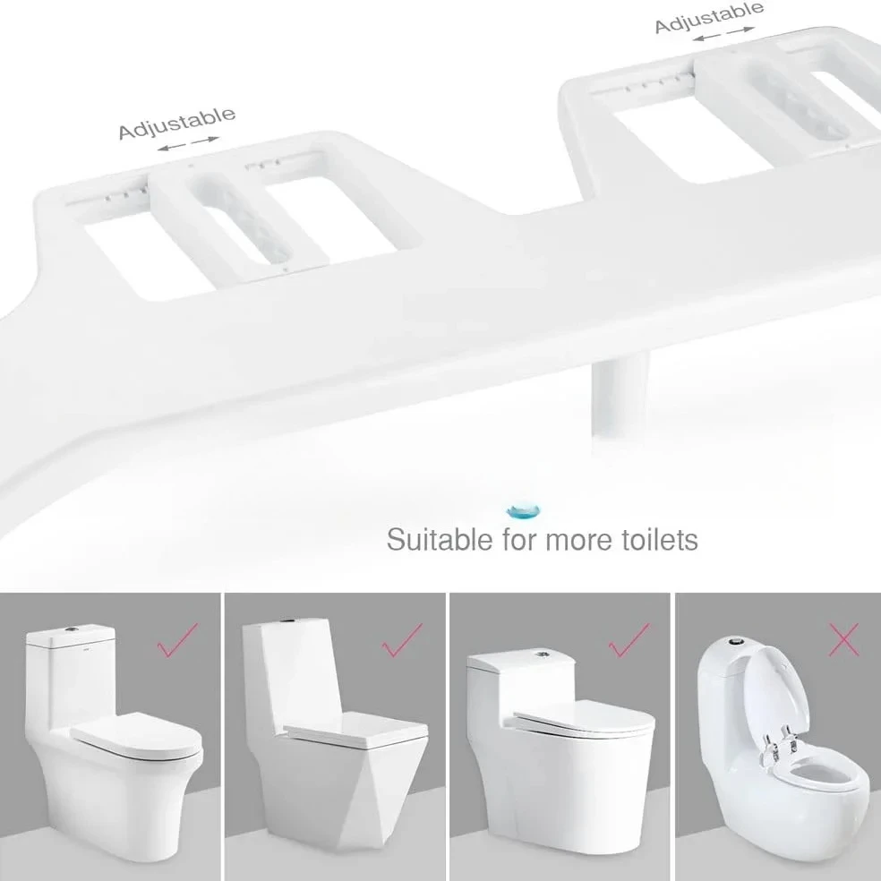 

Bidet Small Toilet bidet 3/8 1/2 Adjust water pressure Bidet For Toilet Seat Sprayer Small Non-Electric