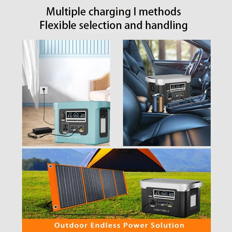 Large Outdoor Portable Power Station Camping Power Station Energy Generator Household Charging Station New Camping Power Bank