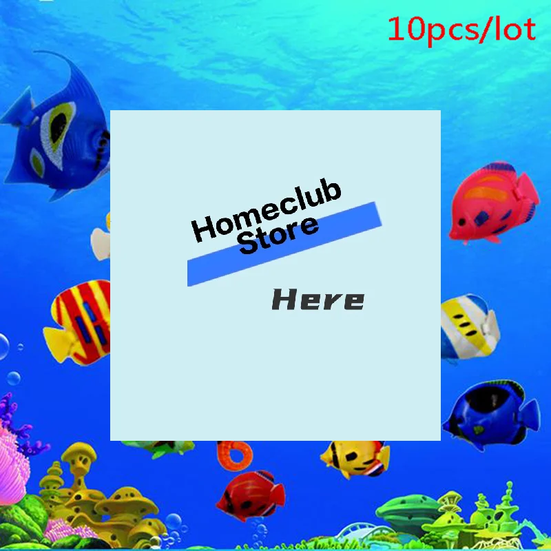 10Pcs Random Aquarium Fish Tank Artificial Fake Floating Fish Pet Decor Ornaments【Homeclub】