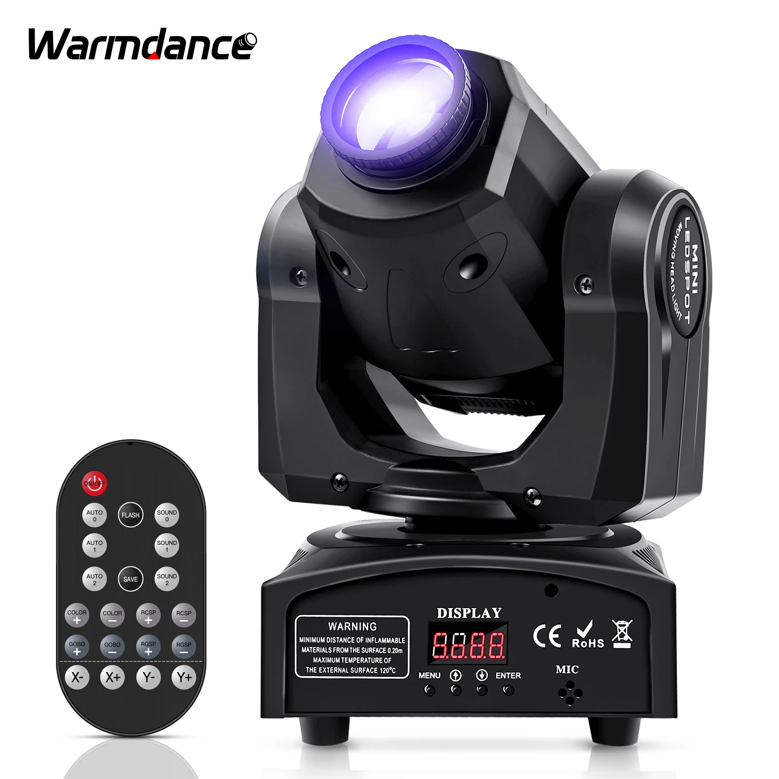 

50W Gobo Moving Head Light Beam DMX Stage Lighting Effect LED Projection Light for DJ Disco KTV Party Wedding Holiday Bar Club