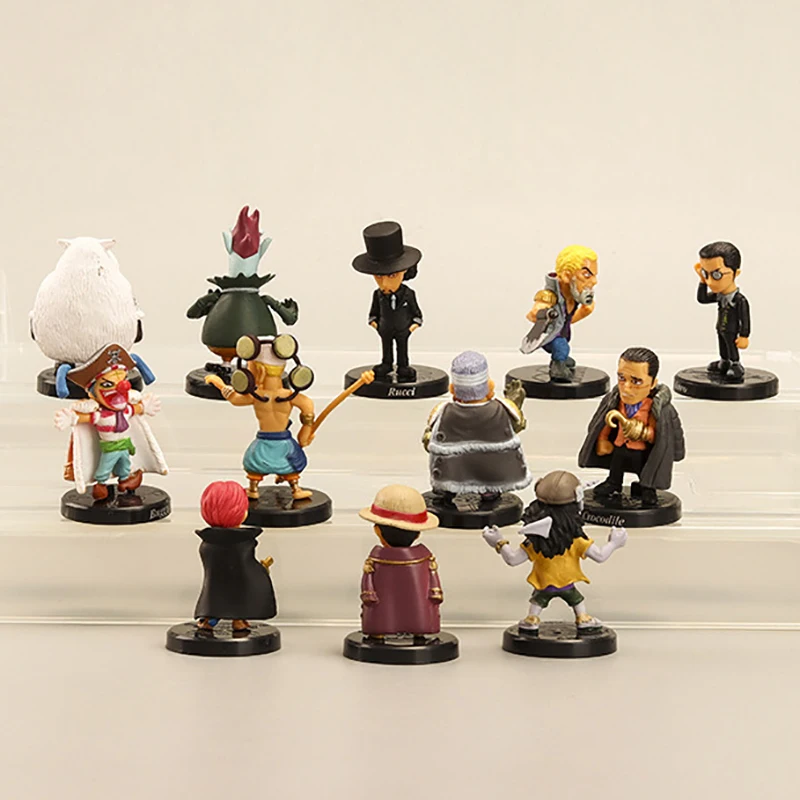 12Pcs/Set  One Piece Monkey D. Luffy Nami Boa Hancock Roronoa Zoro PVC Action Figures Model Dolls Toys Christmas Gifts