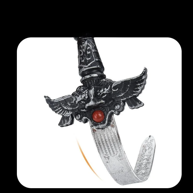 Large Size Long Sword Dragon Slayer Iron Tian Wang Toy Sword for Boys Students Dragon Fighting Hero Toys Plastic Material