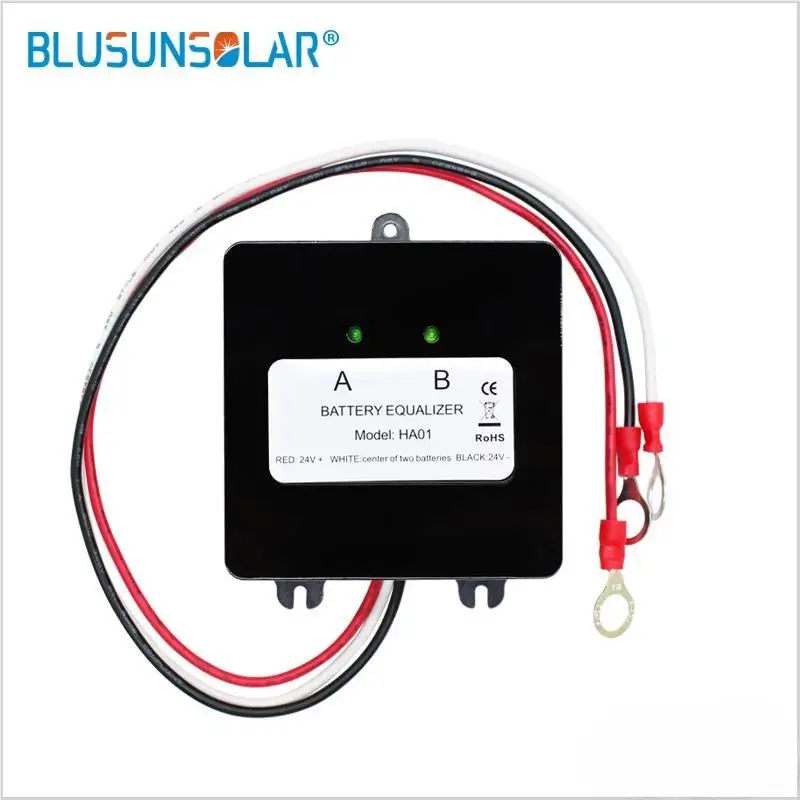 Battery Equalizer for Two Pieces 12V Gel Flood AGM Lead Acid Batteries HA01 Voltage balancer Lead acid Battery charger Regulator