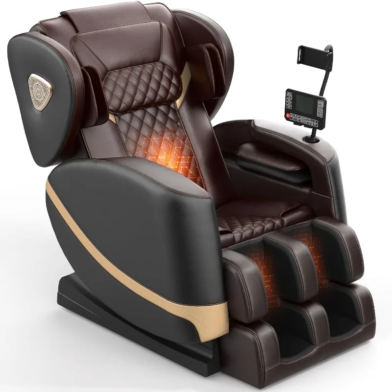 

2025 Massage Chair Full Body, Zero Gravity Massage Chair with 10 Fix Rollers, Heating, Foot Massage, Auto Modes, Bluetooth Speak