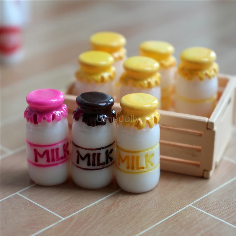 دمية صغيرة صندوق حليب صغير ، مشروب محاكاة ، طعام للدمية ، ألعاب التظاهر ، اكسسوارات المطبخ ، لعبة ، مقياس 1:6 #4