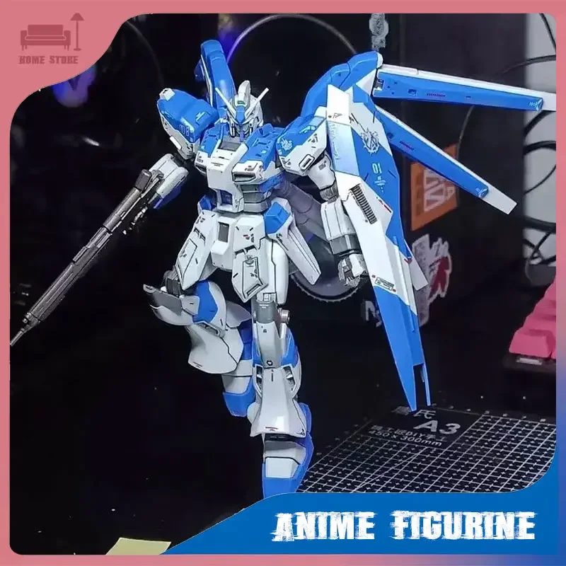 بانداي HG 1/144 RX93v2 مرحبا نو المحارب عمل دمية أنيمي التجمع نموذج لعبة سطح المكتب زينة زخرفية جمع لعبة روبوت هدية