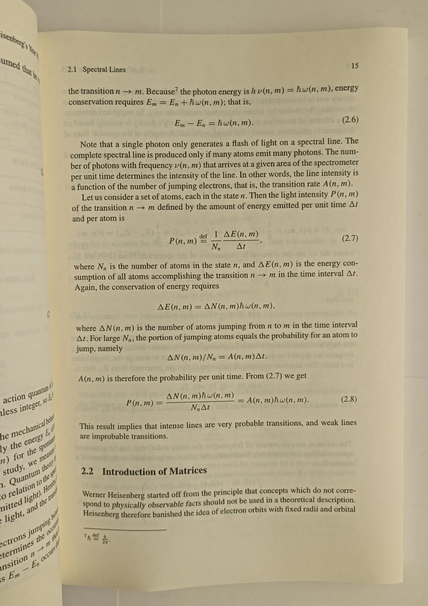 Quanten mechanik in Matrix form