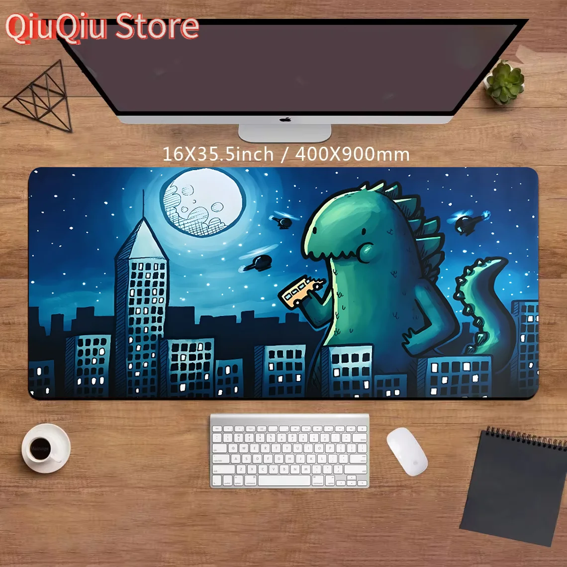 Dragão dos desenhos animados mouse pad xxl antiderrapante tapete chaves para teclado braço suporte para mesa de computador mousepad anime bonito mousepad jogo