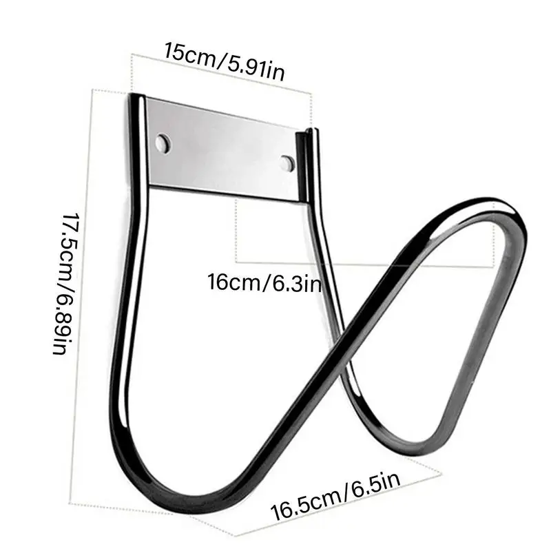 Metal Garden Hose Holder Heavy Duty Water Hose Hanger Garden Wall Mounted Hose Hooks for Water Hose Organizer Storage